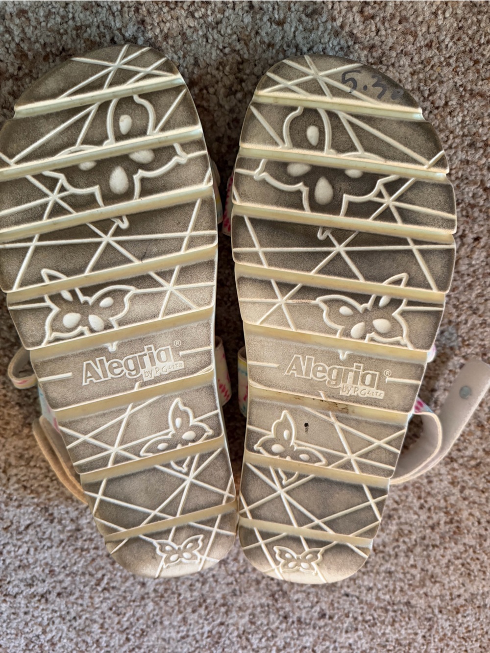 Alegria Adjustable Backstrap Sandals Henna tie-dye Size 41 - Picture 8 of 9